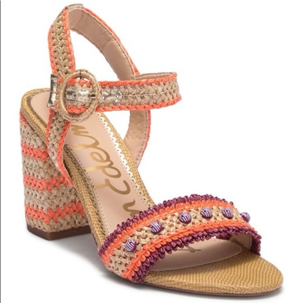 Sam Edelman Raffia Sandals 7.5 Wide